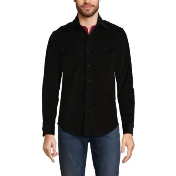 Blake Shelton x Lands' End Big Corduroy Work Shirt - Picture 2 of 10
